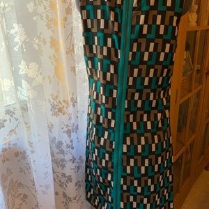 Geometric Zip-back Dress